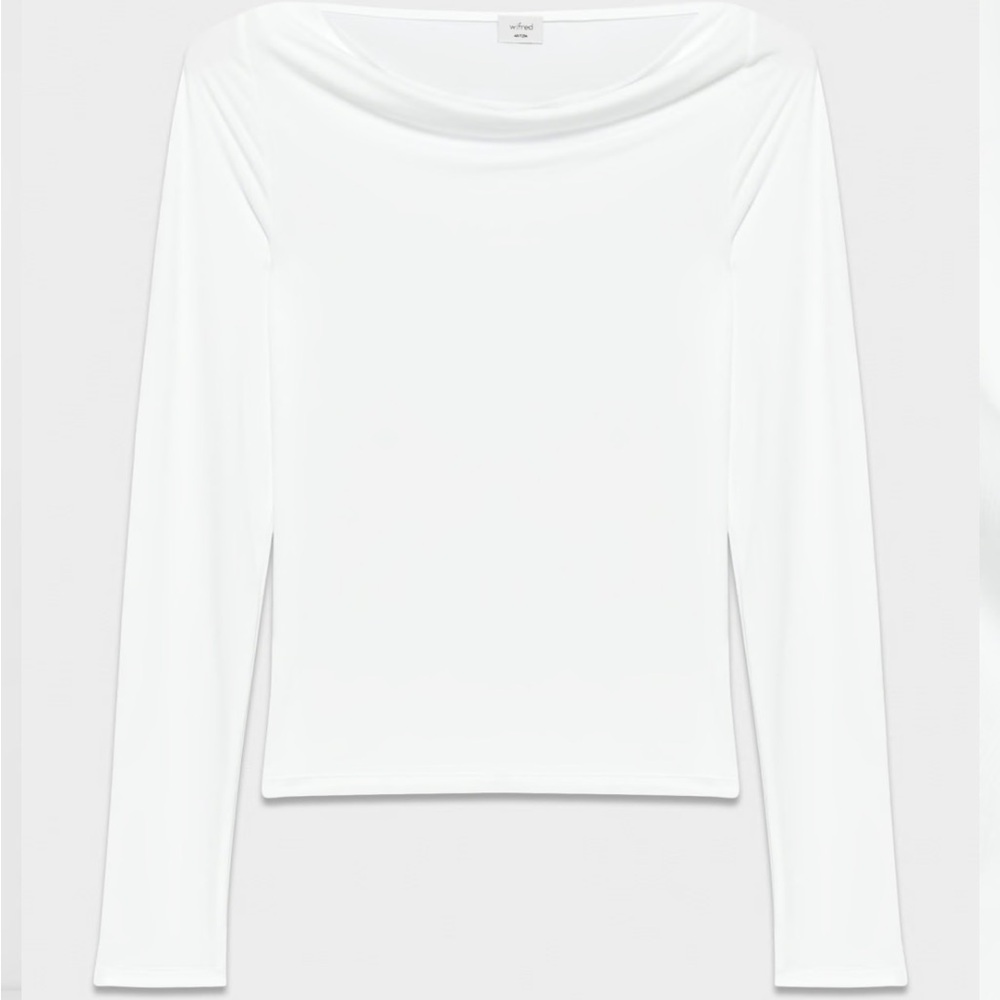 BNWT Aritzia Boatneck Beverly Long Sleeve Top - SMALL